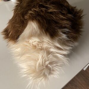 Brown and Cream Faux Fur Tail